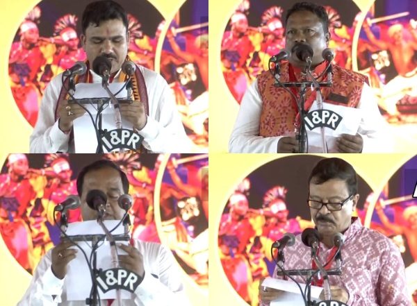 India News | Odisha: First BJP CM Sworn-in; His Deputies KV Singh Deo, Pravati Parida Also Take Oath