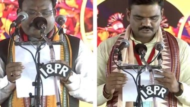 India News | Odisha: Gokula Nanda Mallick, Sampad Kumar Swain Take Oath as Ministers in CM Majhi-led Cabinet