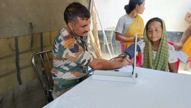 India News | Assam Rifles Organises Medical Camp, Distributes Relief Materials for Internally Displaced People in Jiribam