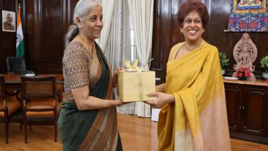 World News | Sri Lanka High Commissioner Kshenuka Senewiratne Calls on Finance Minister Nirmala Sitharaman