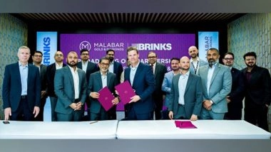 Business News | Malabar Gold & Diamonds Extends Partnership with Brink's Inc