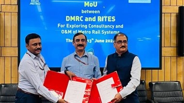 India News | DMRC, RITES Sign MOU for Consultancy Projects in India and Abroad