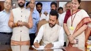India News | TDP Leader Kinjarapu Rammohan Naidu Assumes Charge of Ministry of Civil Aviation