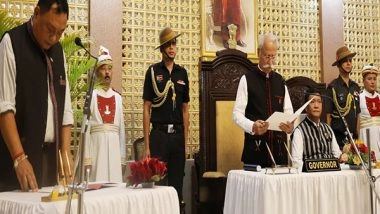 India News | BJP's Ninong Ering Sworn in as Pro-tem Speaker of Arunachal Pradesh Assembly