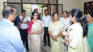 India News | Union Minister Annpurna Devi Visits Various Institutions for Welfare of Women and Children in Delhi