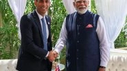 World News | PM Modi, His British Counterpart Rishi Sunak Commends Progress in India-UK Free Trade Agreement