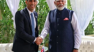 World News | PM Modi, His British Counterpart Rishi Sunak Commends Progress in India-UK Free Trade Agreement