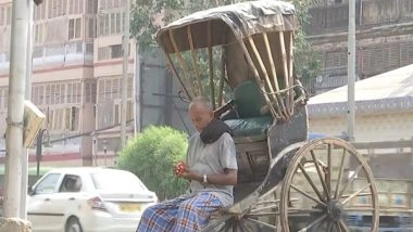 India News | Handheld Rickshaw Pullers Suffer Due to Intense Heat, Few Passengers in Kolkata