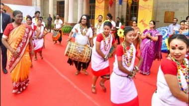 India News | President Murmu Celebrates Odisha's 'Raja Parb' Festival at Rashtrapati Bhavan