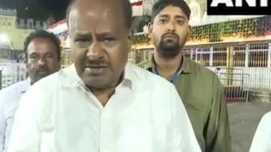 India News | Union Minister HD Kumaraswamy Offers Prayers at Tirumala Temple