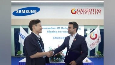 Business News | Galgotias University and Samsung India Forge Groundbreaking Partnership to Launch Upskilling Programme for Samsung Employees