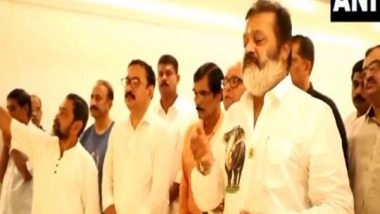 India News | Suresh Gopi Presents Golden Rosary to Lourdes Metropolitan Cathedral in Kerala's Thrissur