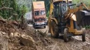 India News | Heavy Rains Trigger Major Landslides on National Highway, Traffic Paralyzed for Hours