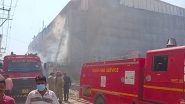 India News | Fire Breaks out at LED Factory in Delhi's Mundka Industrial Area