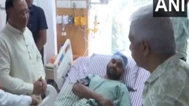 India News | Narayanpur Naxal Encounter: Chhattisgarh CM Vishnu Deo Sai Meets Injured Soldier