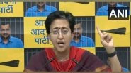 India News | Delhi Water Crisis: AAP Leader Atishi Accuses BJP's Ramesh Bidhuri, Supporters of Vandalising Jal Board Office