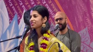 Entertainment News | UK: Singer Maithili Thakur Performs at London's Bhaktivedanta Temple