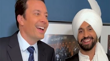 Entertainment News | 'The Tonight Show': Diljit Dosanjh Shares Hilarious Backstage Fun Clips with Jimmy Fallon