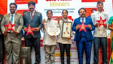 Business News | Alagappa University Honors Chennais Amirta's International Culinary Olympic Winners Sreya Aneesh and Amritha P.Sadan