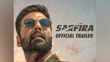 Entertainment News | 'Sarfira' Trailer Out: Akshay Kumar as Vir Matre Aims to Make Flying Affordable for All
