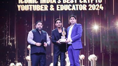 Business News | Global Rashid Receives Best Crypto YouTuber & Educator at International Iconic Awards 2024