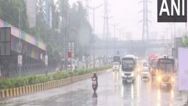 India News | Rain Lashes Several Parts of Mumbai; IMD Issues Yellow Alert