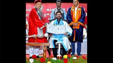 Business News | Mangalore University Confers Honorary Doctorate on MRG Group Founder Chairman K Prakash Shetty