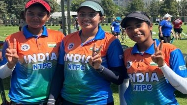 Sports News | Archery World Cup Stage 3: India Women's Compound Team Advance to Final After Beating Turkey