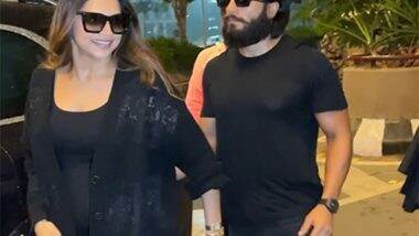 Entertainment News | Parents-to-be Deepika Padukone, Ranveer Singh Make Stylish Statement at Mumbai Airport