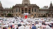 World News | Amid Rain Indian Embassy Organises Yoga Day Celebrations in Tokyo