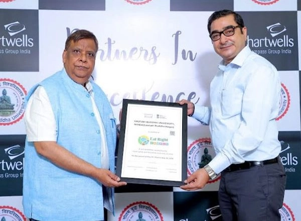 Business News | Gautam Buddha University and Compass Group India Celebrate ERC Certification by FSSAI
