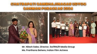Business News | SwiftNLift Media Group Hosts Prestigious Chhatrapati Sambhaji Nagar Udyog Sanman Purskar 2024 Event, Celebrating Entrepreneurial Excellence