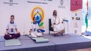 World News | Geneva: Global Spiritual Leader Ravi Shankar Leads Yoga Day Celebrations at the United Nations HQ