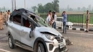 India News | 1 Dead, 5 Injured After Two Cars Collide on Delhi-Lucknow Highway