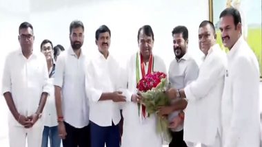 India News | Telangana: BRS Leaders Booked for Protest Outside Residence of Ex-Speaker Srinivas Reddy Who Joined Congress