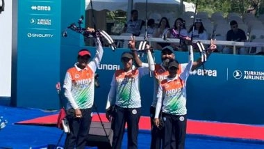 Sports News | Archery WC Stage Three: Indian Women's Compound Team Secure Third Successive World Cup Medal