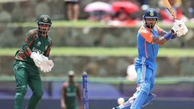 Sports News | T20 WC: Hardik Pandya's Unbeaten Fifty Guides India to 196/5 Against Bangladesh