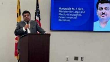 India News | Karnataka Minister MB Patil to Lead Delegations to Strategic Meetings in Japan, South Korea
