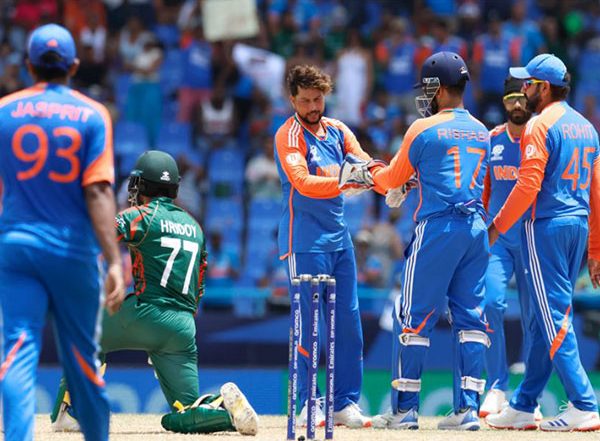 Sports News | T20 WC: Hardik, Kuldeep Shine as India Defeat Bangladesh by 50 Runs