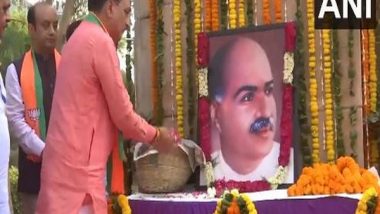 India News | BJP's Delhi Chief Virendra Sachdeva, Sudhanshu Trivedi and Others Pay Tribute to Syama Prasad Mookerjee on Death Anniversary