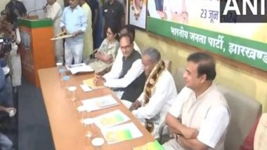 India News | Shivraj Chouhan, Himanta Sarma Hold Meeting to Strategize Preparations for Upcoming Jharkhand Assembly Polls