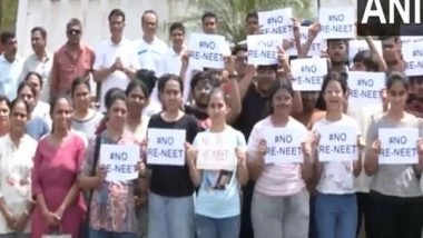 India News | Gujarat: Students in Rajkot Hold Protest Against Re-examination of NEET-UG
