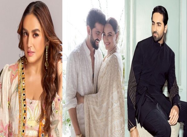 Entertainment News | From Huma Qureshi to Ayushmann Khurrana, See How Celebs Congratulated Newlyweds Sonakshi Sinha, Zaheer Iqbal