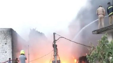 India News | Fire Under Control at Scrapyard in J-K's Trikuta Nagar Area; No Casualties Reported