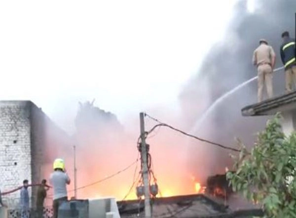 India News | Fire Under Control at Scrapyard in J-K's Trikuta Nagar Area; No Casualties Reported
