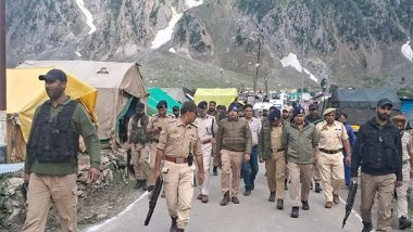 India News | J-K: IGP VK Birdi Reviews Security Measures Enroute to Amarnath Yatra, Camping Sites and Yatra Camp Baltal