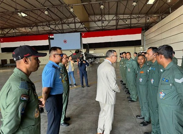 World News | Indian Envoy Visits Berighat Air Base to Meet IAF Contingent in Egypt