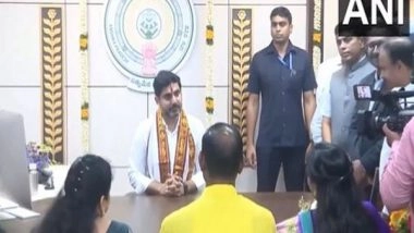 India News | Andhra: TDP's Nara Lokesh Assumes Charge as Minister in Chandrababu Naidu's Government