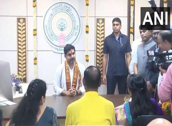 India News | Andhra: TDP's Nara Lokesh Assumes Charge as Minister in Chandrababu Naidu's Government
