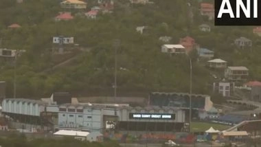 Sports News | T20 WC: Rain Lashes out in St Lucia Threatening High Stakes India-Australia Clash